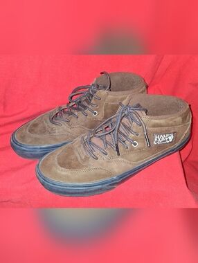 Vans Skate Half Cab '92 x Nick Michel Shoes in Brown and Navy- Mens Size 10.5